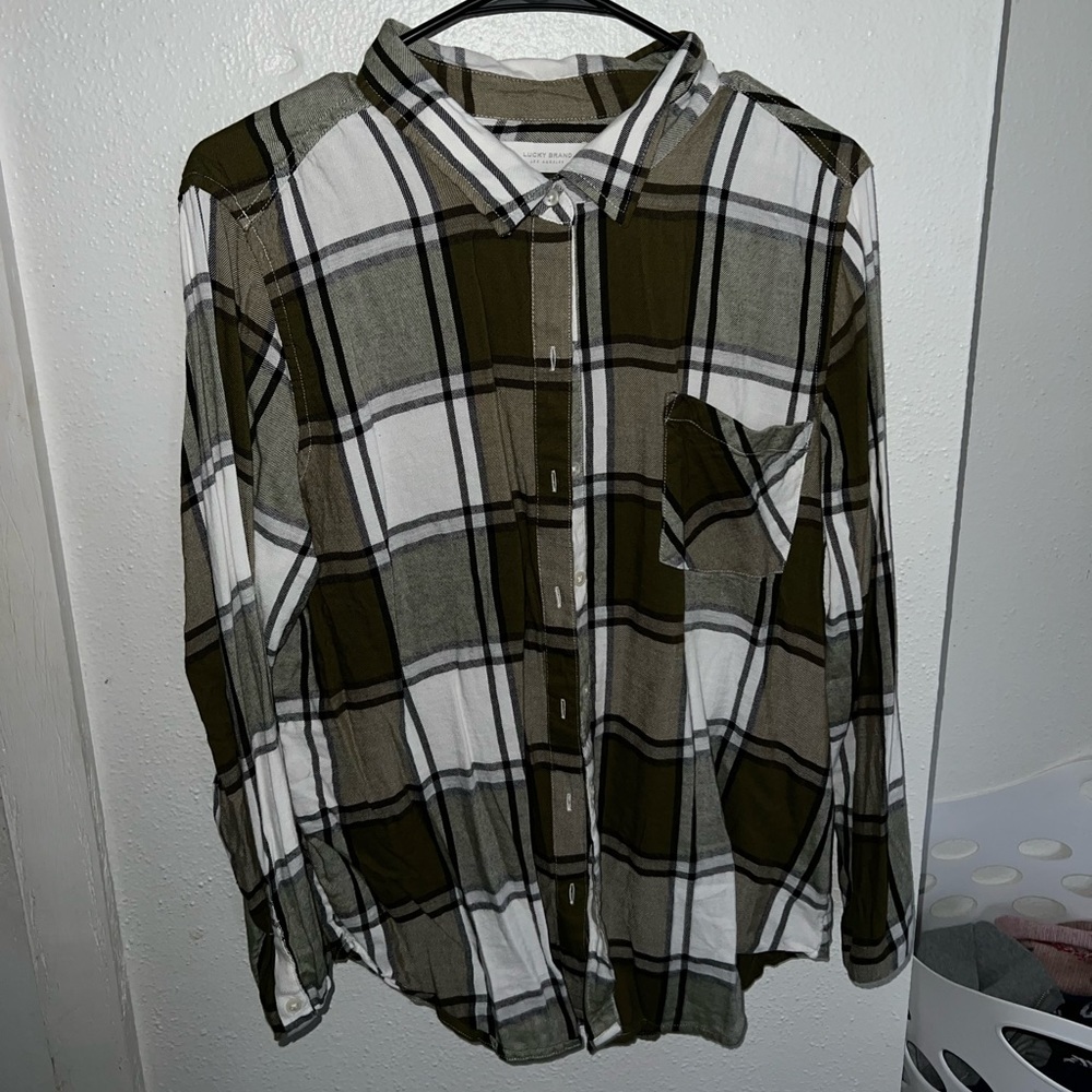 Flannel button up long sleeve